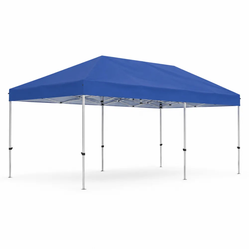 Tonnelle rectangulaire pliable 3x6m en polyester et aluminium