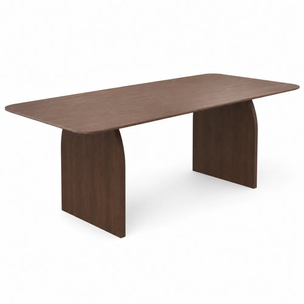 Table rectangulaire en bois 200x100x75 cm Marron